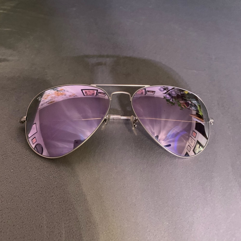 Purple mirror lens Ray Ban